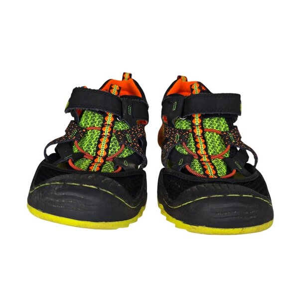 Jambu Boys Black & Neon Orange Athletic Sandals 5M - Durable Rubber Sole & Brea - Picture 8 of 8